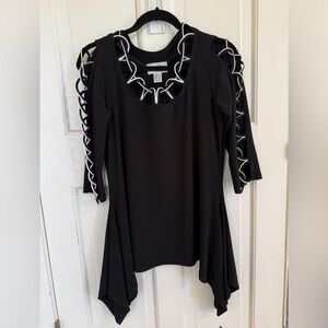 Joseph Ribkoff black white tunic 6